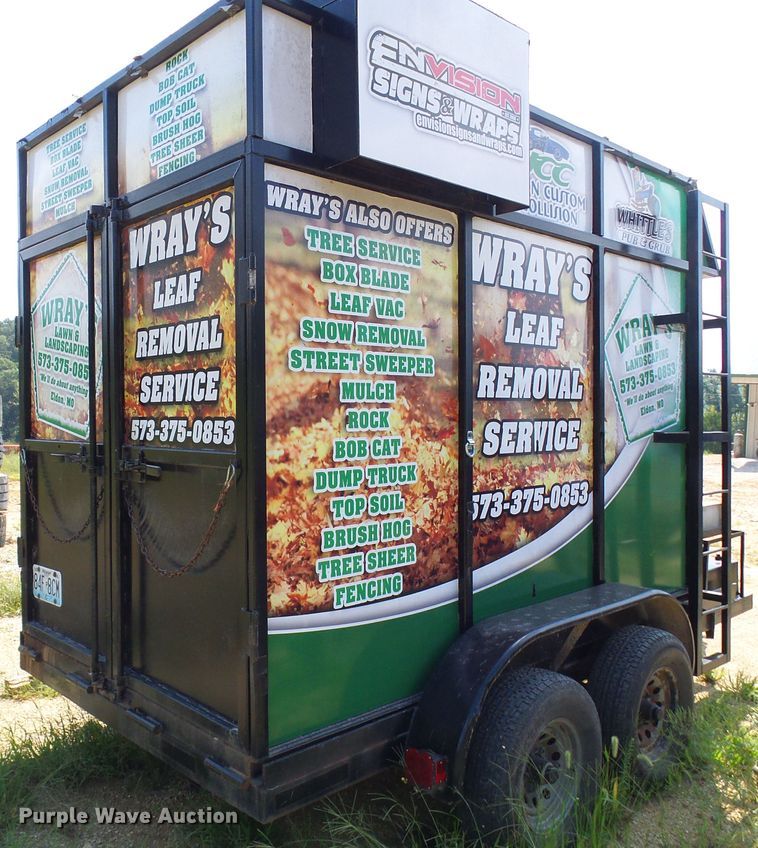 image for item DI0662 2004 shop built enclosed utility trailer