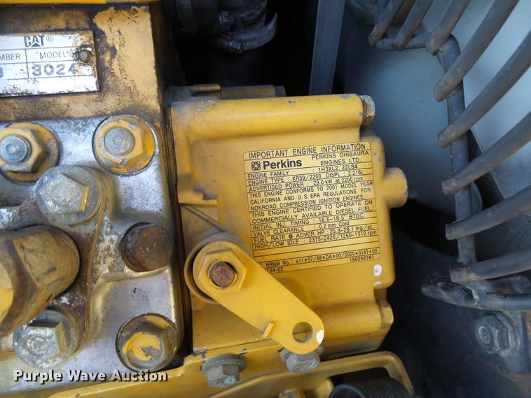 image for item DI0686 2002 Caterpillar 304.5 mini excavator