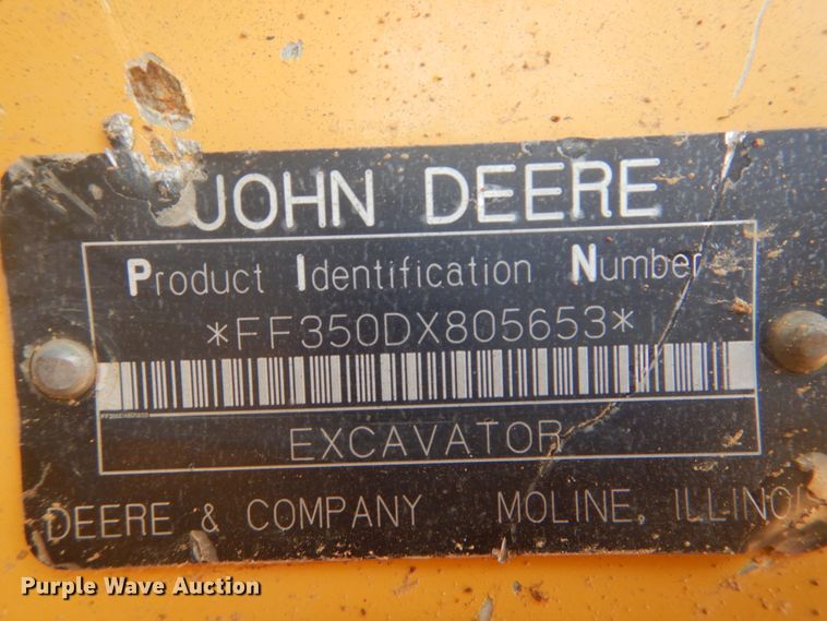 image for item DI2325 2007 John Deere 350D LC excavator