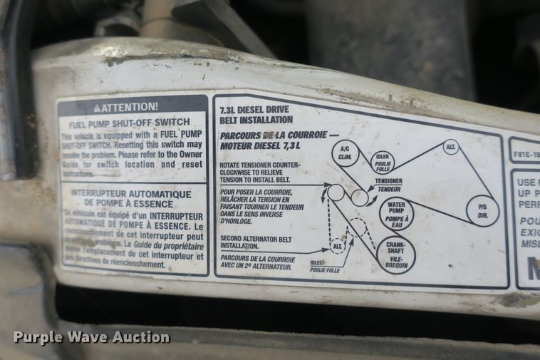 image for item EA9391 2001 Ford F450 Super Duty flatbed truck