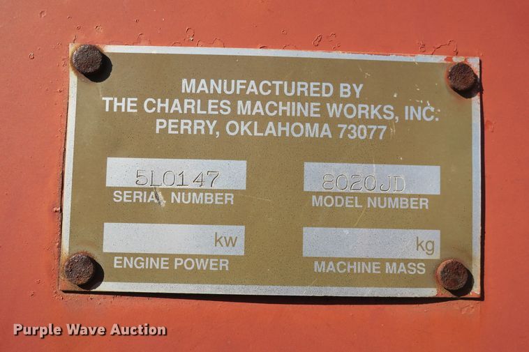 image for item EA9401 Ditch Witch 8020JD cable plow