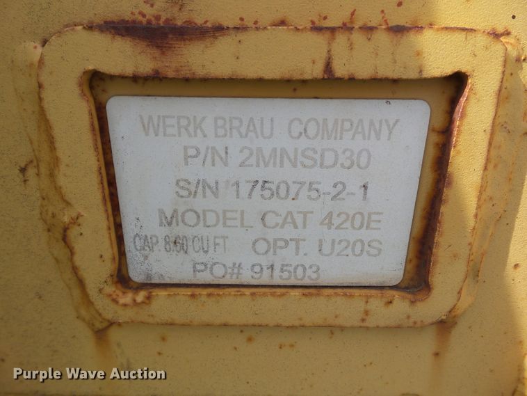 image for item EM9849 (2) Werk Brau backhoe buckets