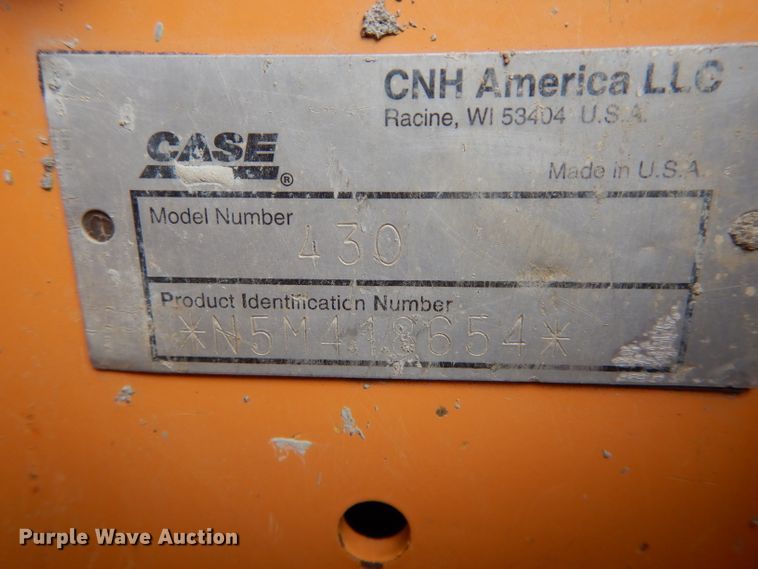 image for item FI9695 2005 Case 430 skid steer