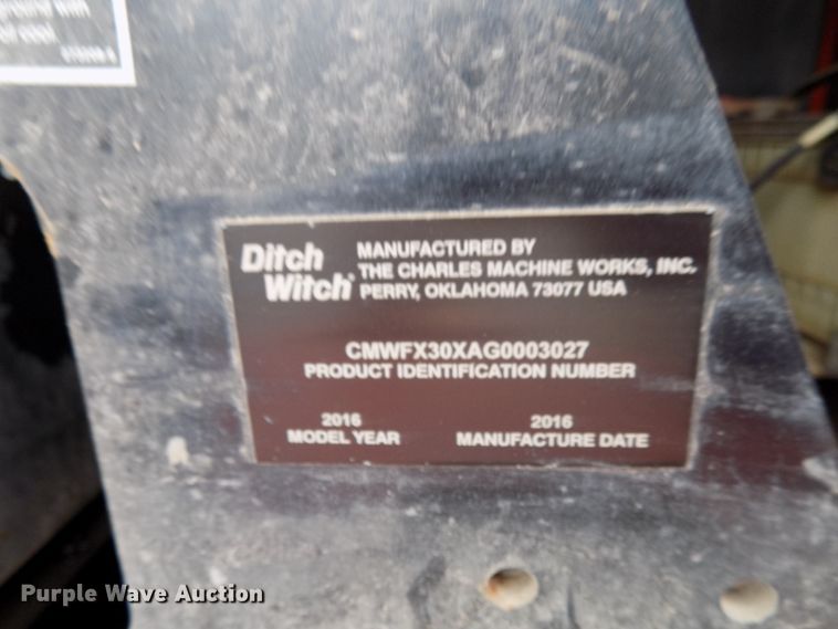image for item FK9805 2016 Ditch Witch FX30 vacuum excavator