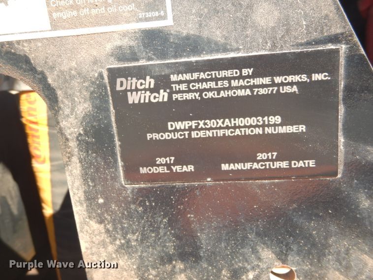 image for item FK9815 2017 Ditch Witch FX30 vacuum excavator