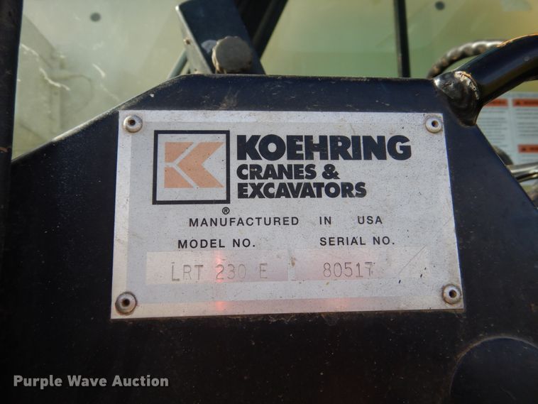 image for item FU9508 Lorain LRT230E crane