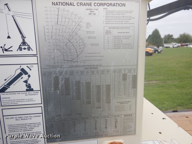 image for item GC9569 2007 Sterling L8500 crane truck