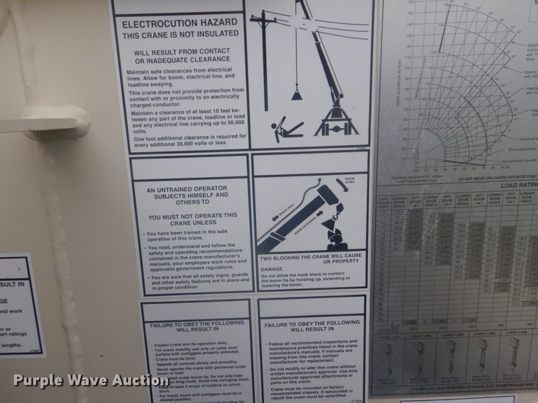 image for item GC9569 2007 Sterling L8500 crane truck