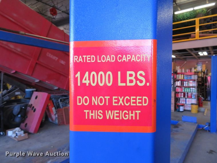 image for item DH1619 Four post automotive lift