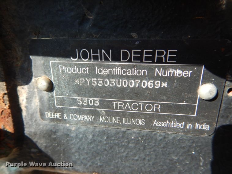 image for item DH2145 2007 John Deere 5303 tractor