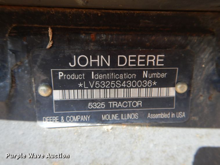 image for item DH2150 2008 John Deere 5325 tractor