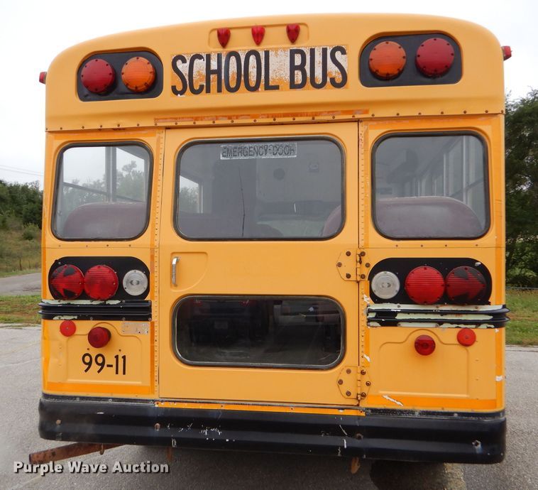 image for item FJ9793 1999 Chevrolet Express 3500 Blue Bird school bus