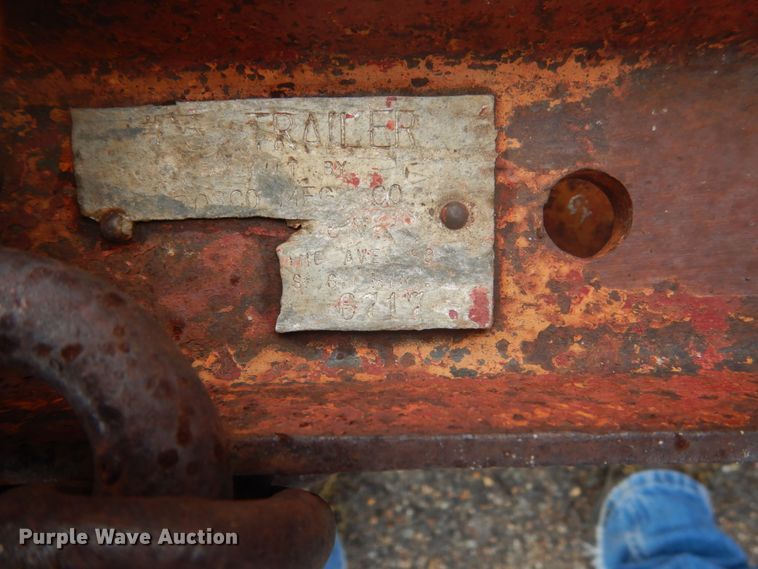 image for item FU9583 1996 shop built utility trailer