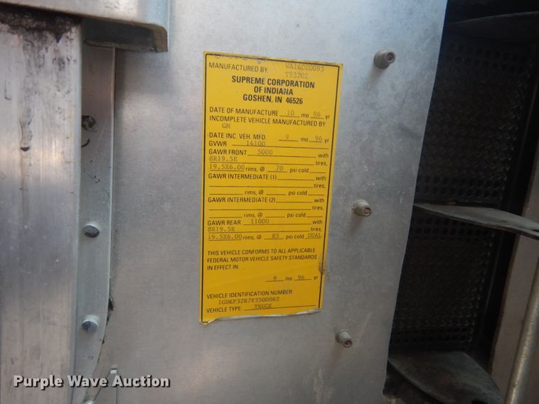 image for item FU9593 1997 GMC sewer inspection truck