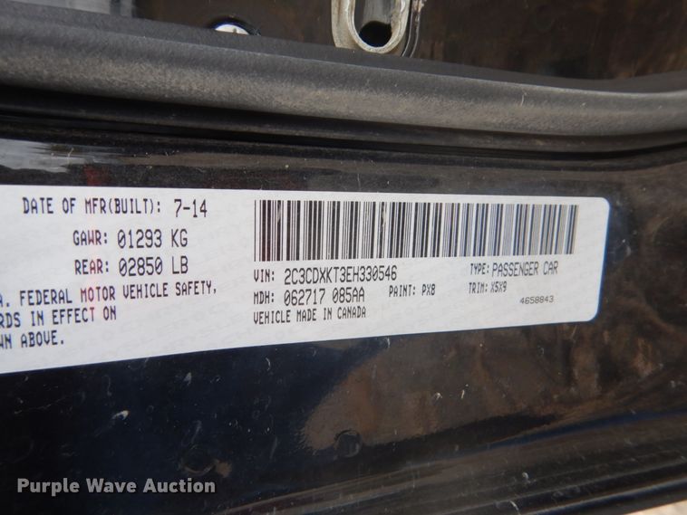 image for item FU9604 2014 Dodge Charger Police