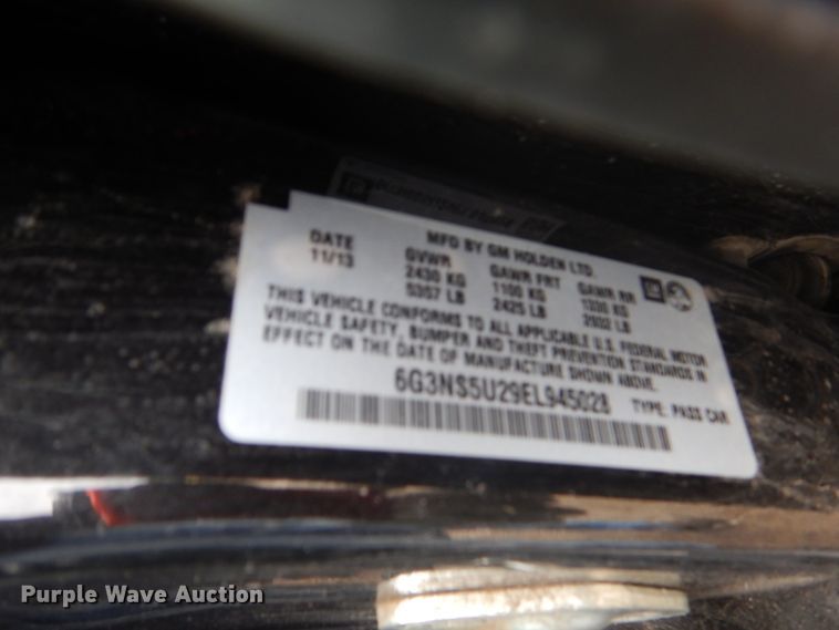 image for item FU9609 2014 Chevrolet Caprice Police