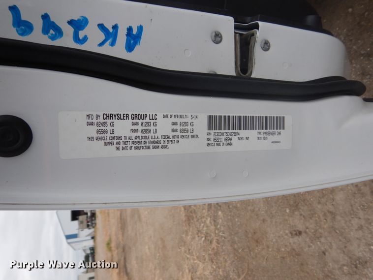 image for item FU9610 2014 Dodge Charger Police