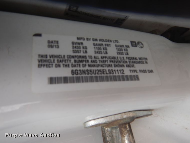 image for item FU9619 2014 Chevrolet Caprice Police