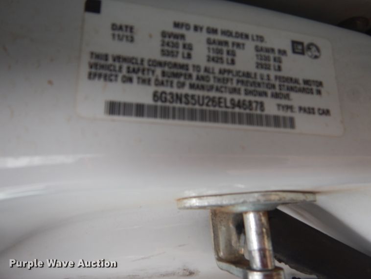 image for item FU9621 2014 Chevrolet Caprice Police