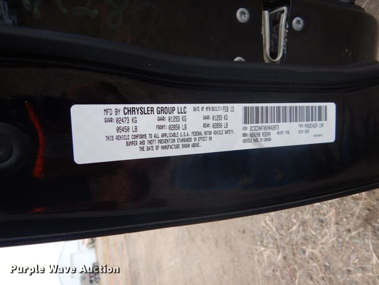 image for item FU9622 2013 Dodge Charger Police