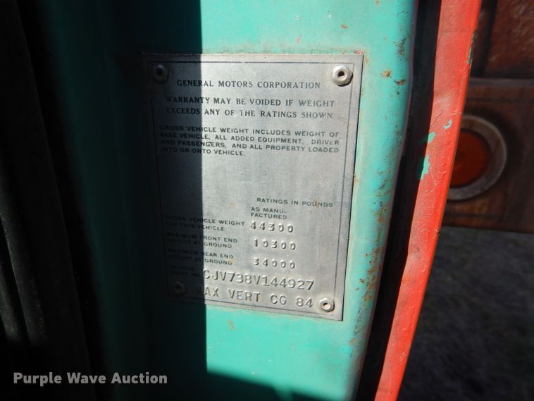 image for item DD4502 1978 Chevrolet 700 silage truck