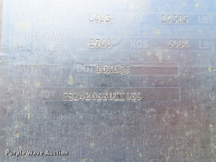 image for item DD6405 2005 Travalong livestock trailer