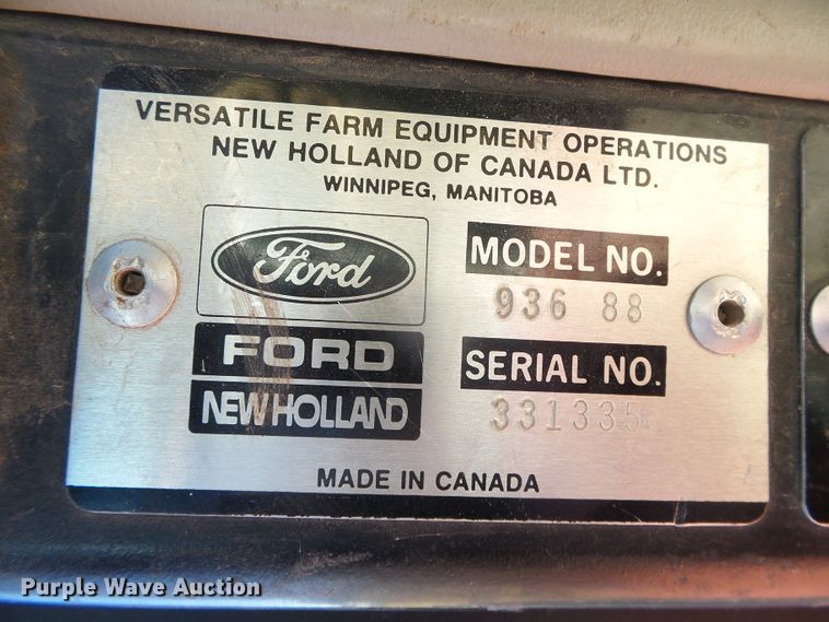 image for item DG0313 1988 Versatile 936 4WD tractor