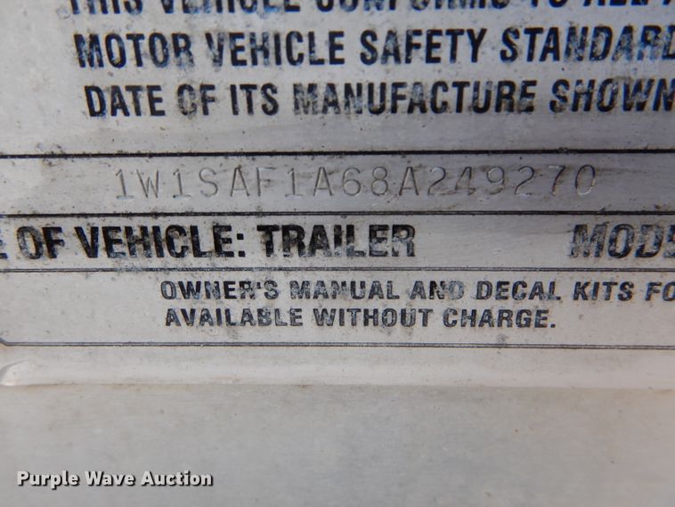 image for item DH2618 2008 Wilson DWH-550 double hopper bottom grain trailer