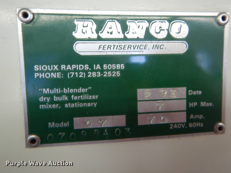 image for item DH6214 Ranco fertilizer batch plant