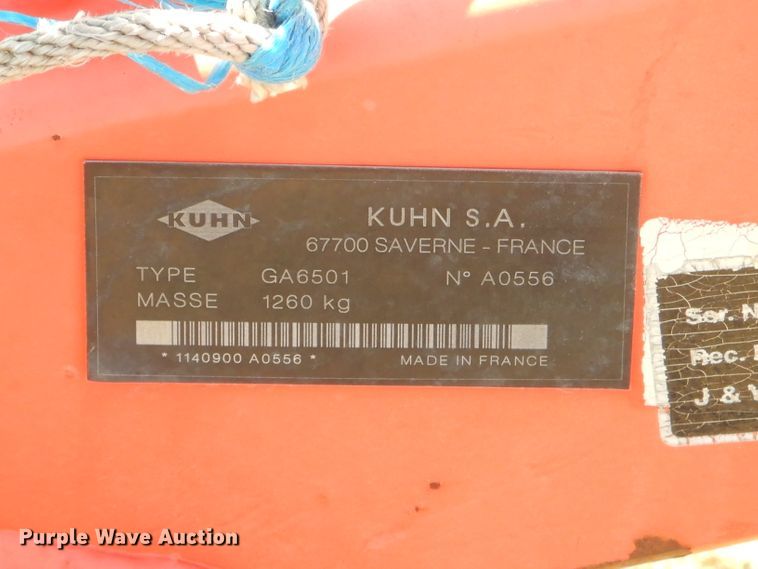 image for item EY9350 Kuhn GA6501 rake