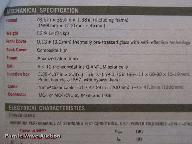 image for item H1049 (29) Hanwha Q-Cells solar panels