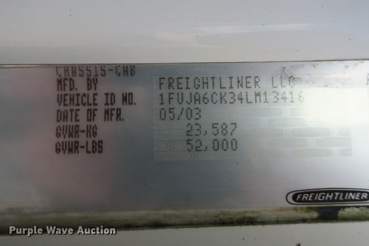 image for item DB10181 2004 Freightliner Columbia semi truck