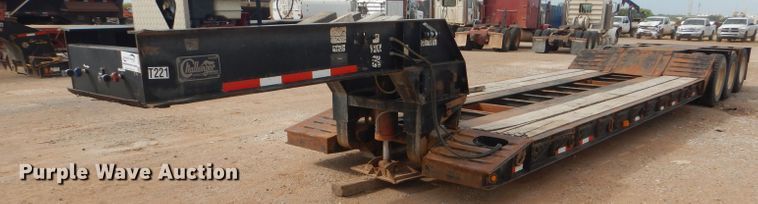 image for item DD4468 2001 Witzco Challenger RG-50 lowboy equipment trailer
