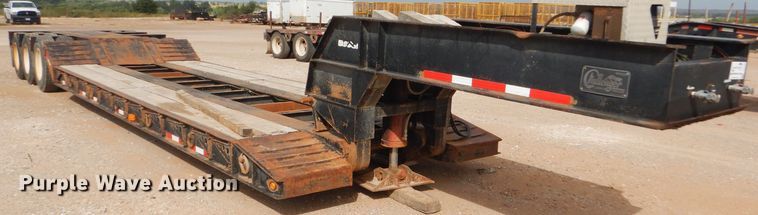 image for item DD4468 2001 Witzco Challenger RG-50 lowboy equipment trailer
