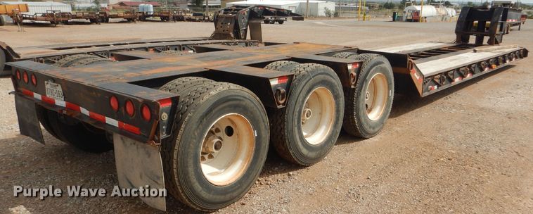image for item DD4468 2001 Witzco Challenger RG-50 lowboy equipment trailer