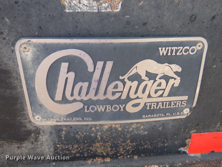 image for item DD4468 2001 Witzco Challenger RG-50 lowboy equipment trailer