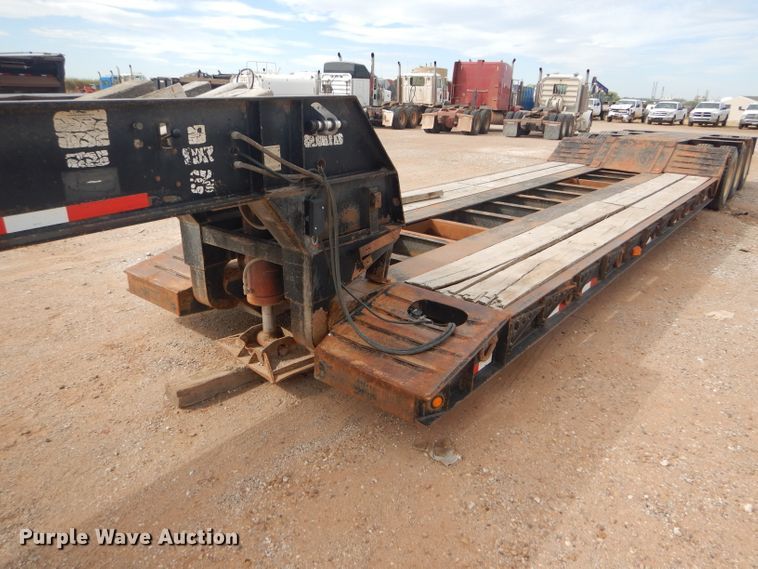 image for item DD4468 2001 Witzco Challenger RG-50 lowboy equipment trailer