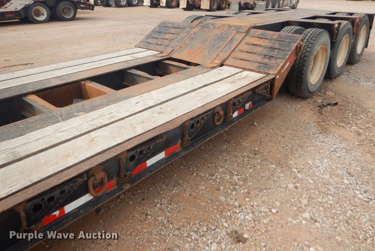 image for item DD4468 2001 Witzco Challenger RG-50 lowboy equipment trailer