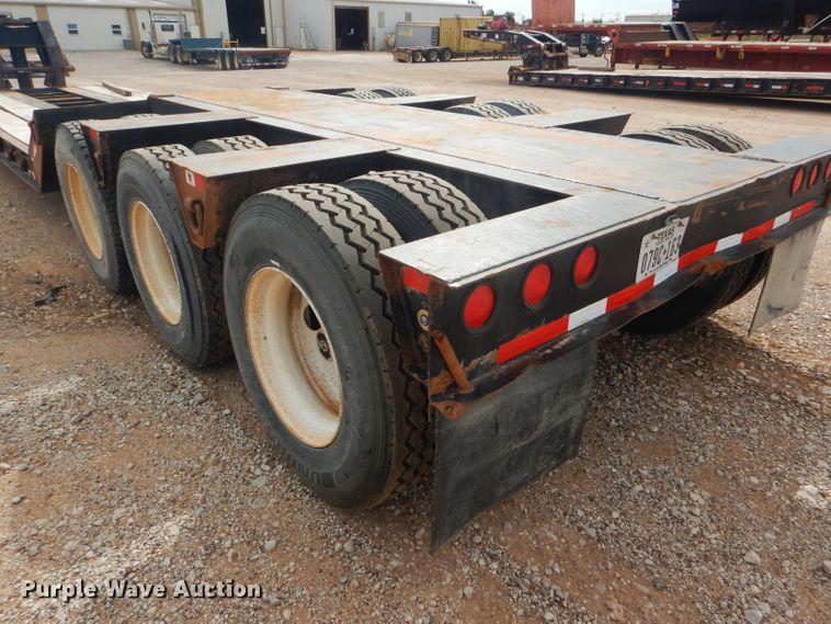 image for item DD4468 2001 Witzco Challenger RG-50 lowboy equipment trailer