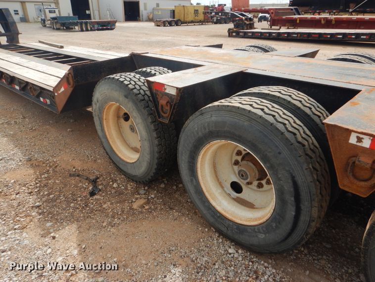 image for item DD4468 2001 Witzco Challenger RG-50 lowboy equipment trailer