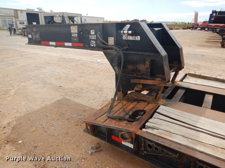 image for item DD4468 2001 Witzco Challenger RG-50 lowboy equipment trailer