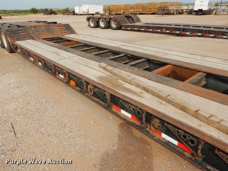 image for item DD4468 2001 Witzco Challenger RG-50 lowboy equipment trailer