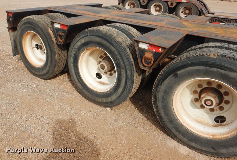 image for item DD4468 2001 Witzco Challenger RG-50 lowboy equipment trailer