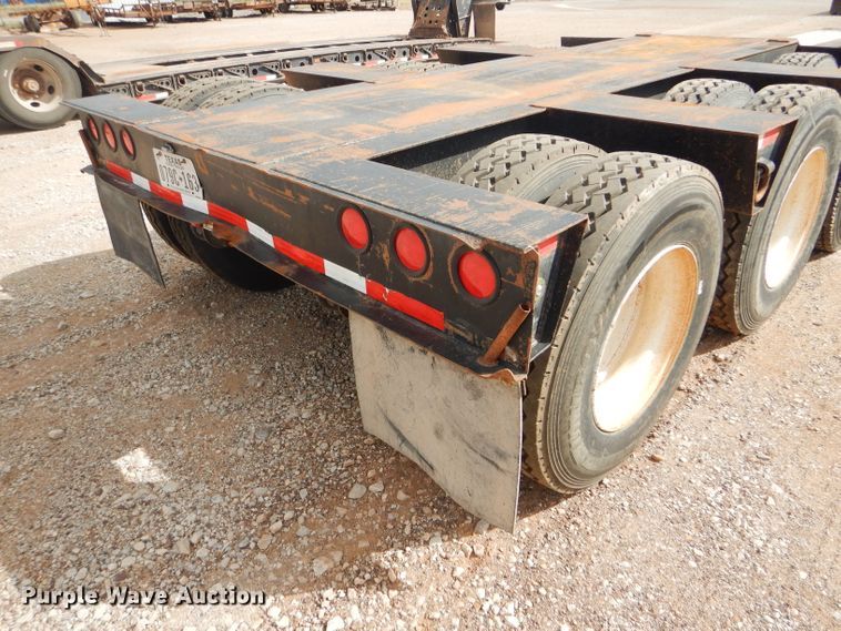 image for item DD4468 2001 Witzco Challenger RG-50 lowboy equipment trailer