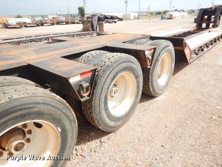 image for item DD4468 2001 Witzco Challenger RG-50 lowboy equipment trailer