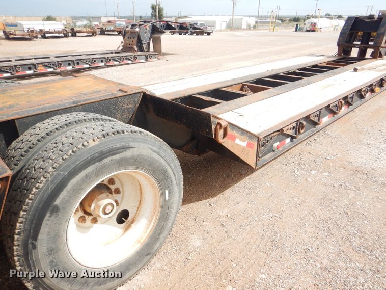 image for item DD4468 2001 Witzco Challenger RG-50 lowboy equipment trailer