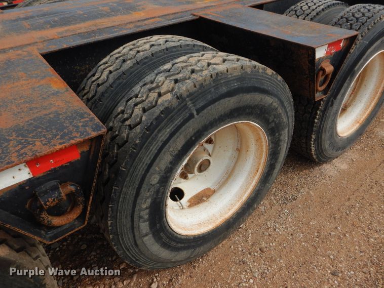 image for item DD4468 2001 Witzco Challenger RG-50 lowboy equipment trailer