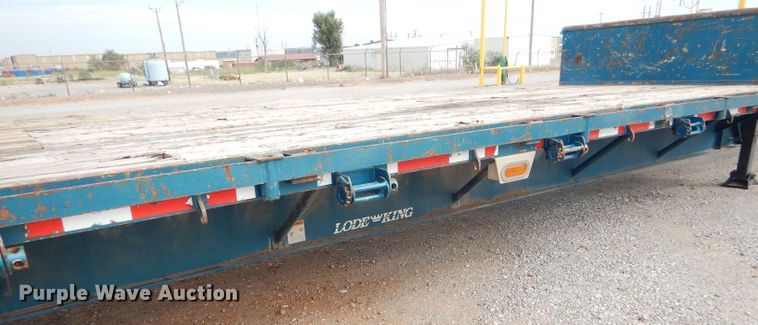 image for item DD4470 2007 Lode King drop deck trailer