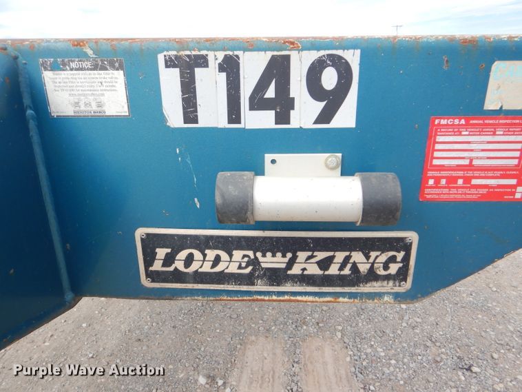 image for item DD4470 2007 Lode King drop deck trailer