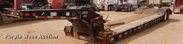 image for item DD4471 1989 Eager Beaver lowboy equipment trailer